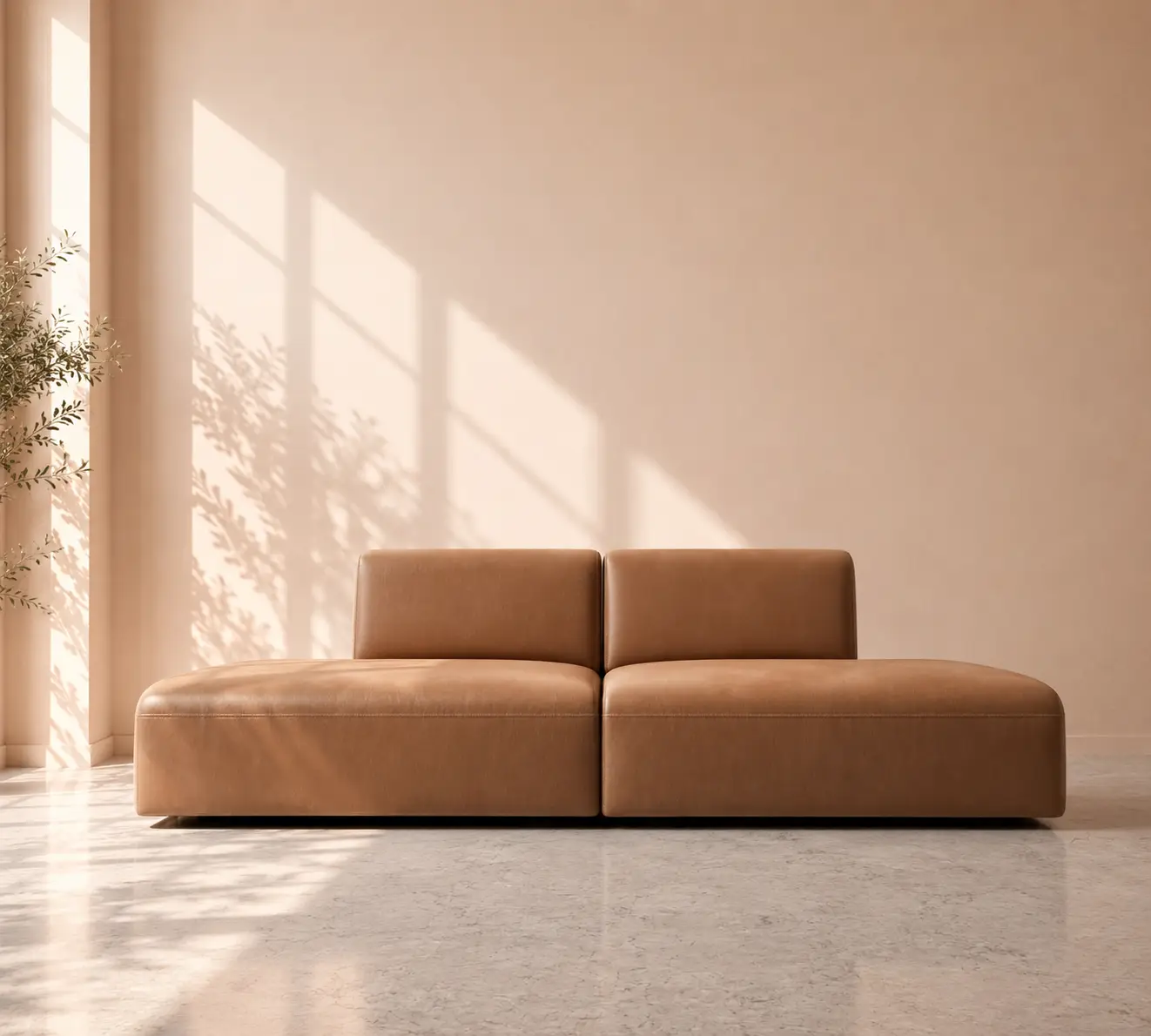 Dudley 4 Seater Sofa - Tan Brown