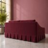 Hambleton 2 Seater Sofa - Maroon Velvet - Thumbnail Image 4
