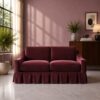 Hambleton 2 Seater Sofa - Maroon Velvet - Thumbnail Image 1