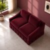 Hambleton 2 Seater Sofa - Maroon Velvet - Thumbnail Image 3