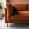 Indora 2 Seater Sofa - Rust Suede - Thumbnail Image 3