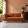 Indora 2 Seater Sofa - Rust Suede - Thumbnail Image 1