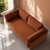 Indora 2 Seater Sofa - Rust Suede - Thumbnail Image 4