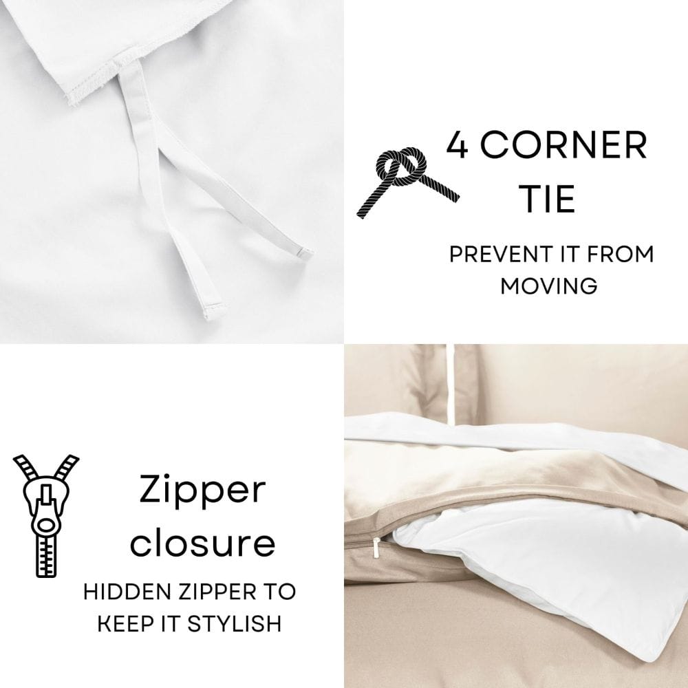 Comforter Cover with Pillow Cover - Peach - Image 8