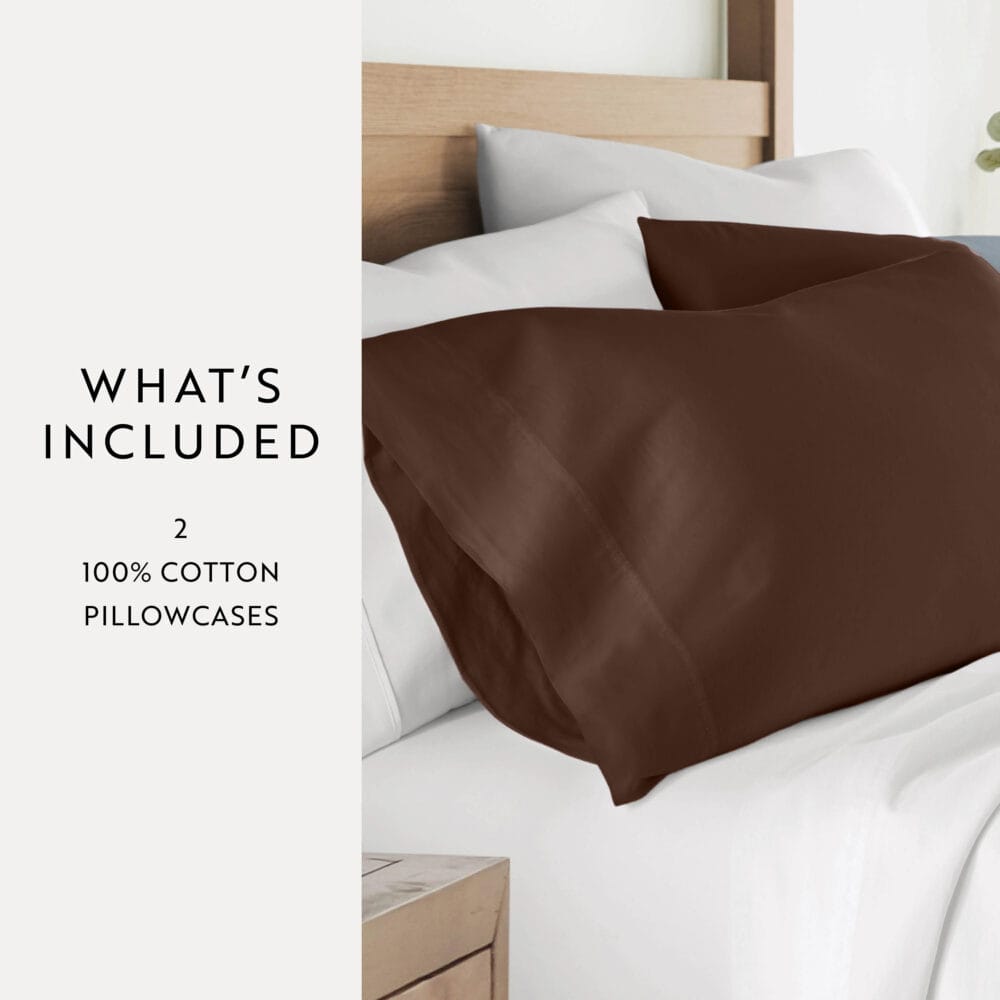 Pillow Cover - Chocolate Brown - Image 3