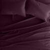 Bedsheet With Pillow Cover - Grape Wine Cotton - Thumbnail Image 6