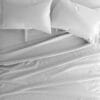 Bedsheet With Pillow Cover - Light Grey Cotton - Thumbnail Image 6