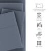Bedsheet With Pillow Cover - Stone Cotton - Thumbnail Image 4