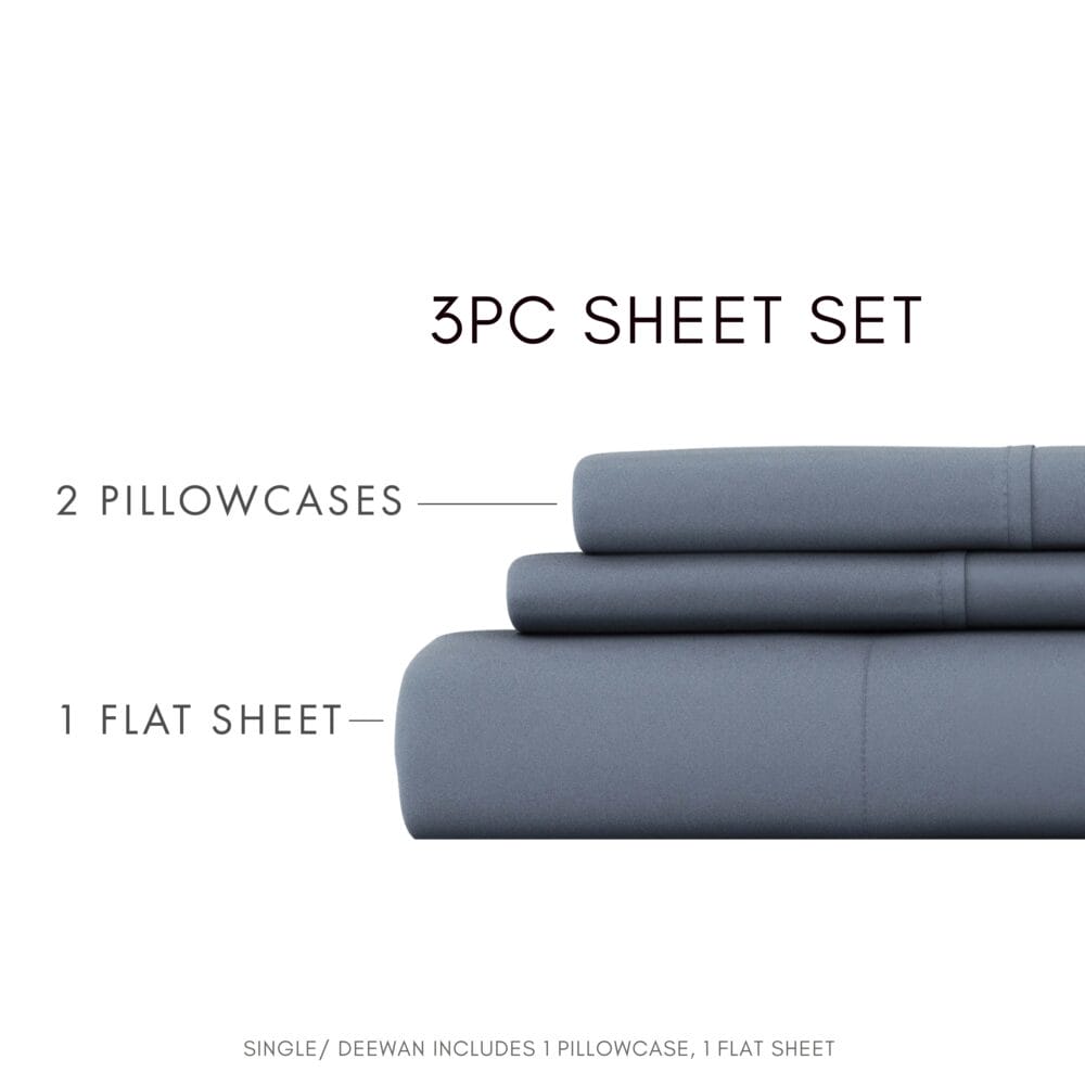 Bedsheet With Pillow Cover - Stone Cotton - Image 5