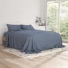 Bedsheet With Pillow Cover - Stone Cotton - Thumbnail Image 7