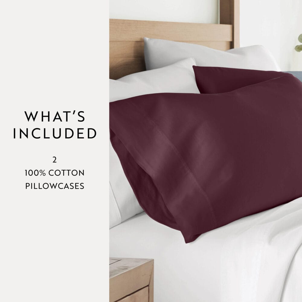 Pillow Cover - Wine - Image 3
