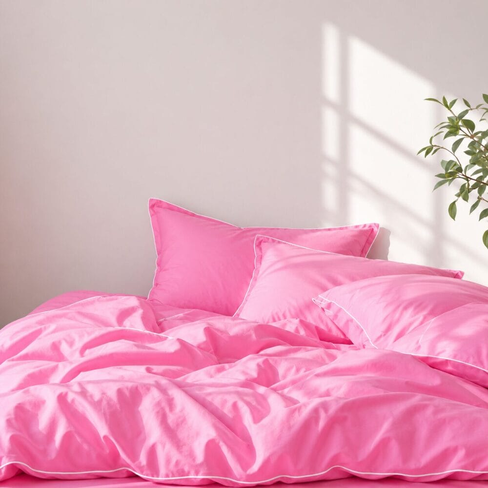 Comforter Cover with Pillow Cover - Barbie Pink - Image 2