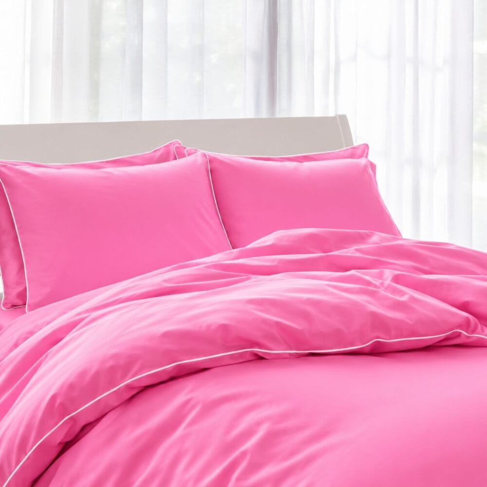 Comforter Cover with Pillow Cover - Barbie Pink - Image 3