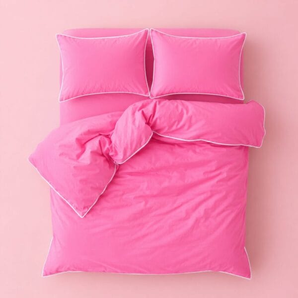 Comforter Cover with Pillow Cover - Barbie Pink