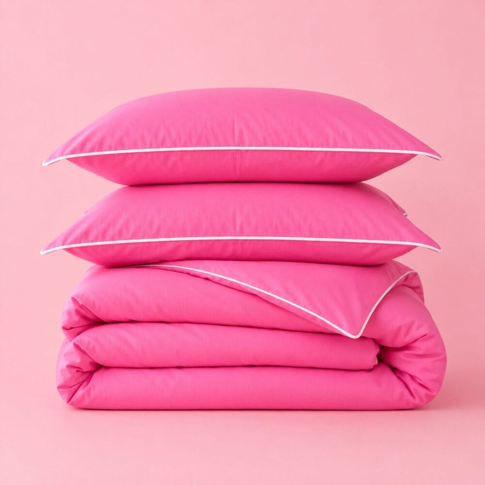 Comforter Cover with Pillow Cover - Barbie Pink - Image 5