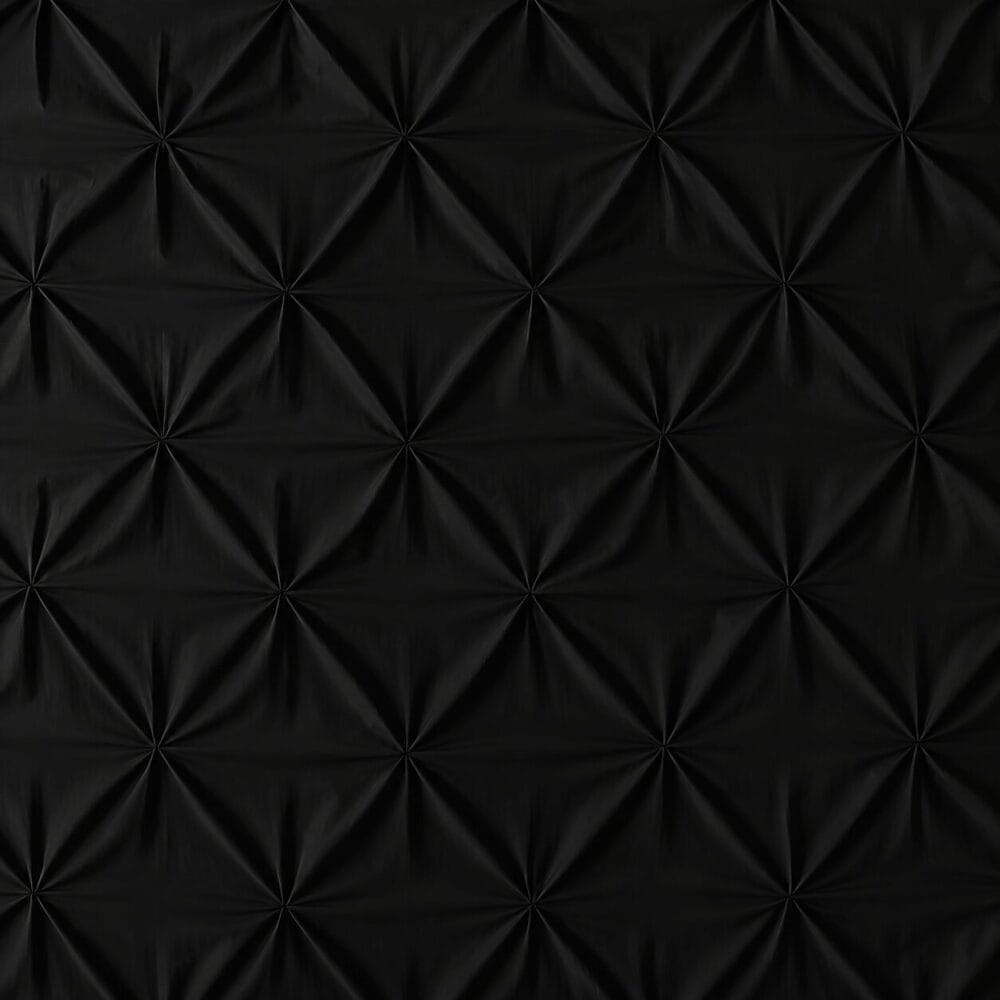 Pinch Style Comforter Cover with Pillow Cover - Black - Image 3