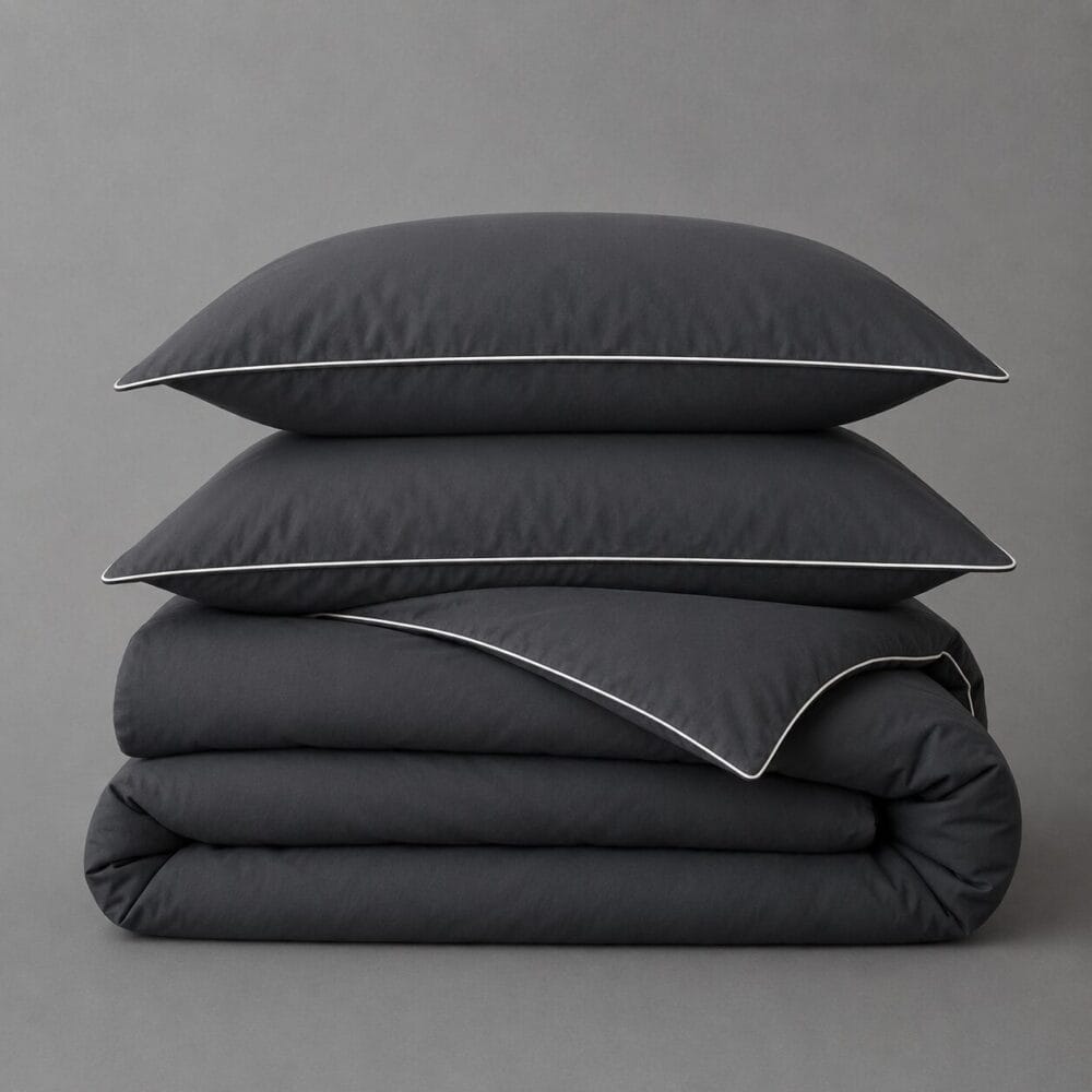 Comforter Cover with Pillow Cover - Charcoal - Image 5