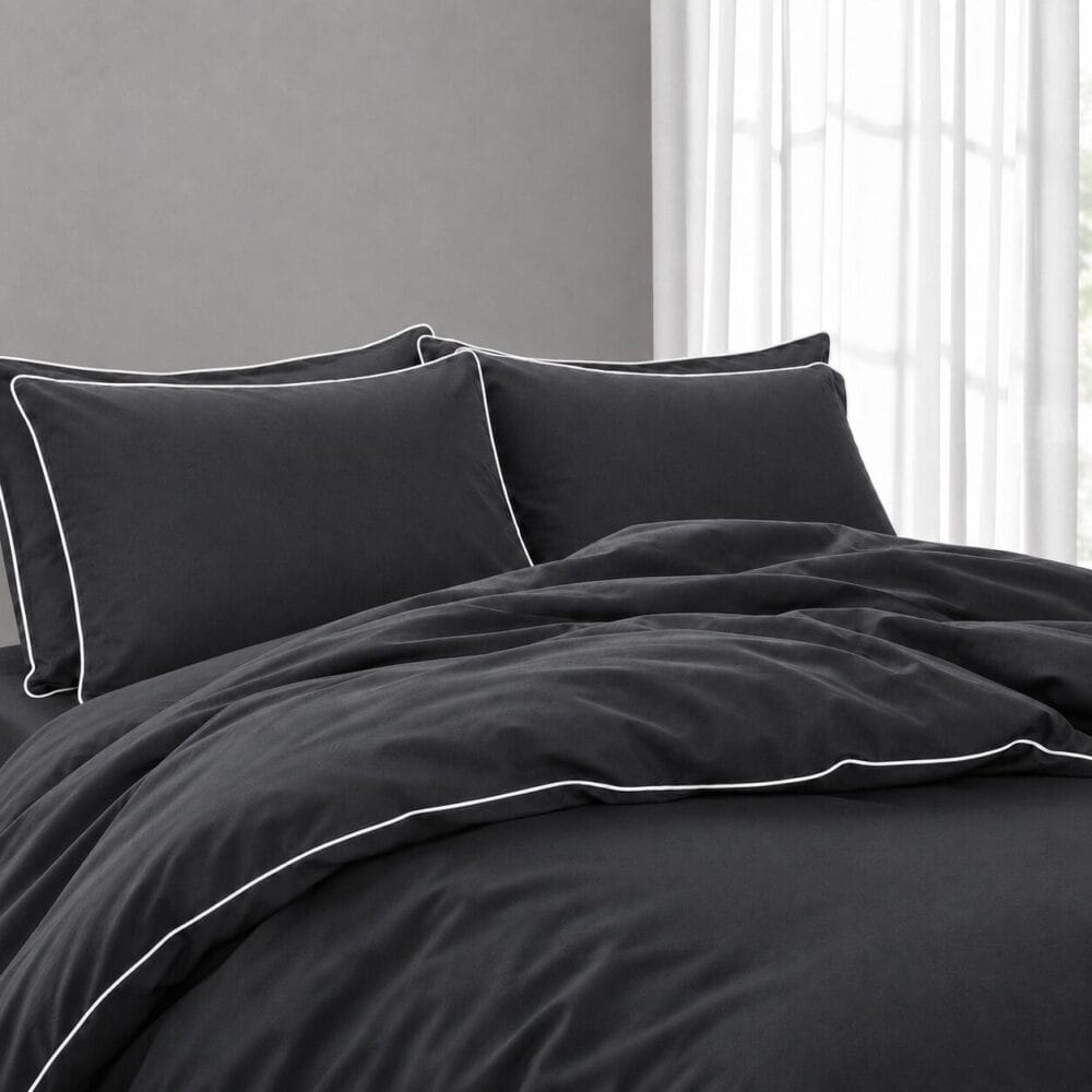Comforter Cover with Pillow Cover - Charcoal - Image 3