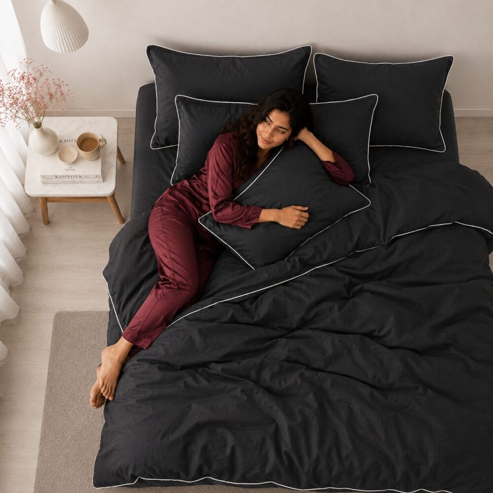 Comforter Cover with Pillow Cover - Charcoal - Image 2