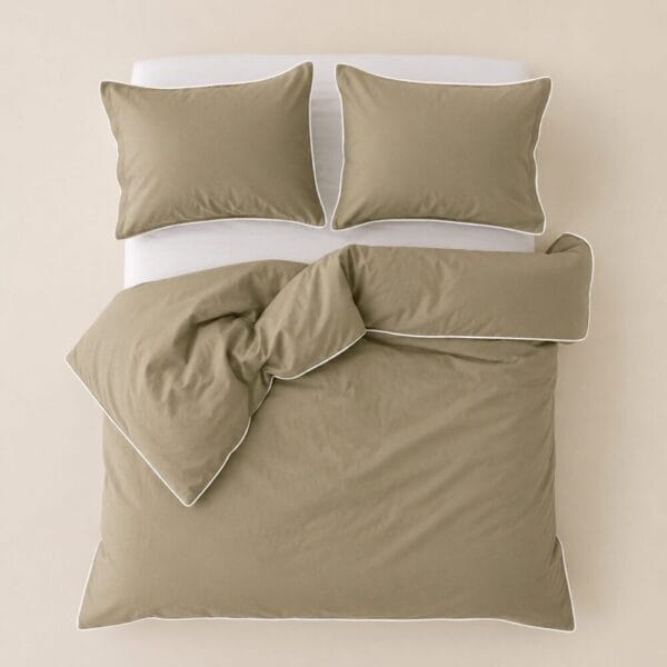Comforter Cover with Pillow Cover - Sand