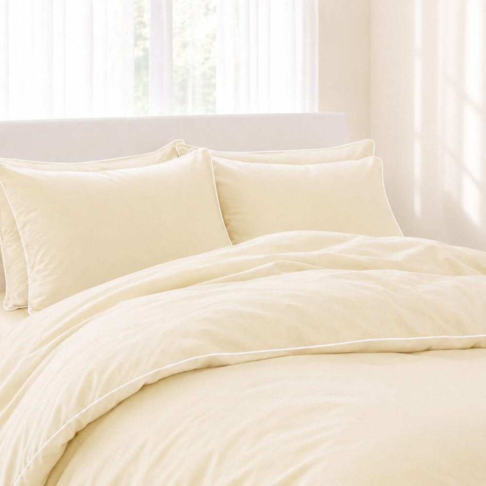 Comforter Cover with Pillow Cover - Ivory - Image 3