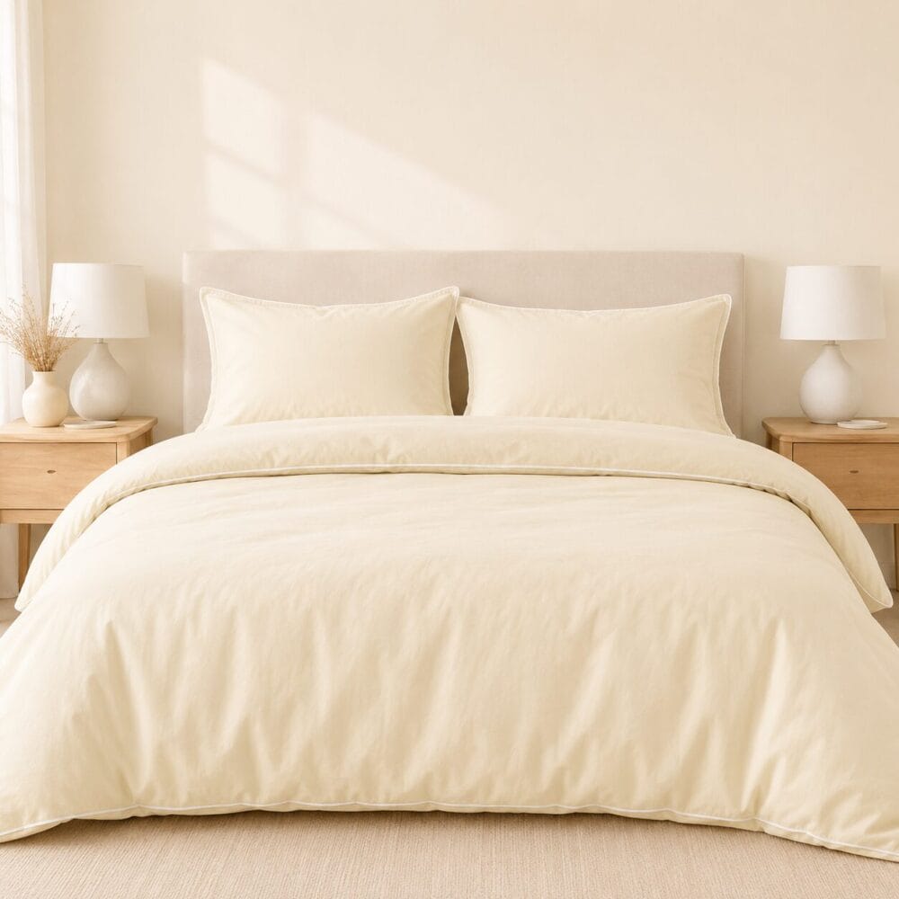 Comforter Cover with Pillow Cover - Ivory - Image 5