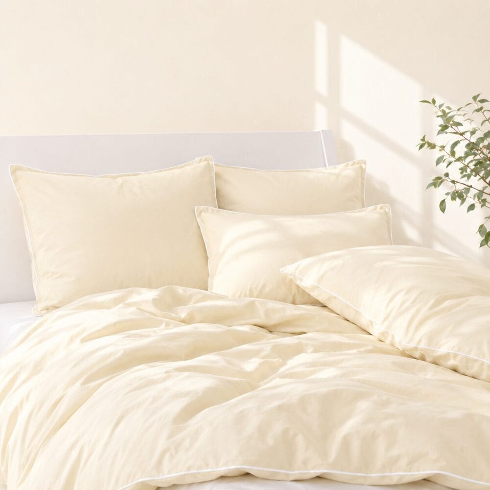 Comforter Cover with Pillow Cover - Ivory - Image 6