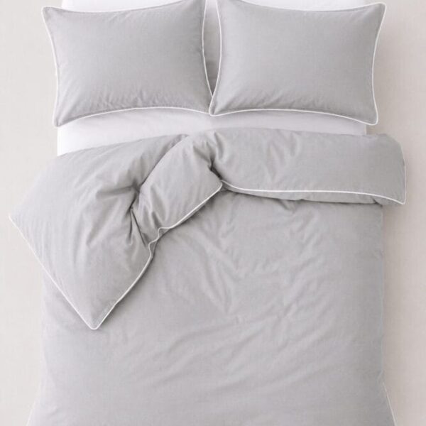 Comforter Cover with Pillow Cover - Light Grey