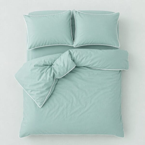 Comforter Cover with Pillow Cover - Mint Green