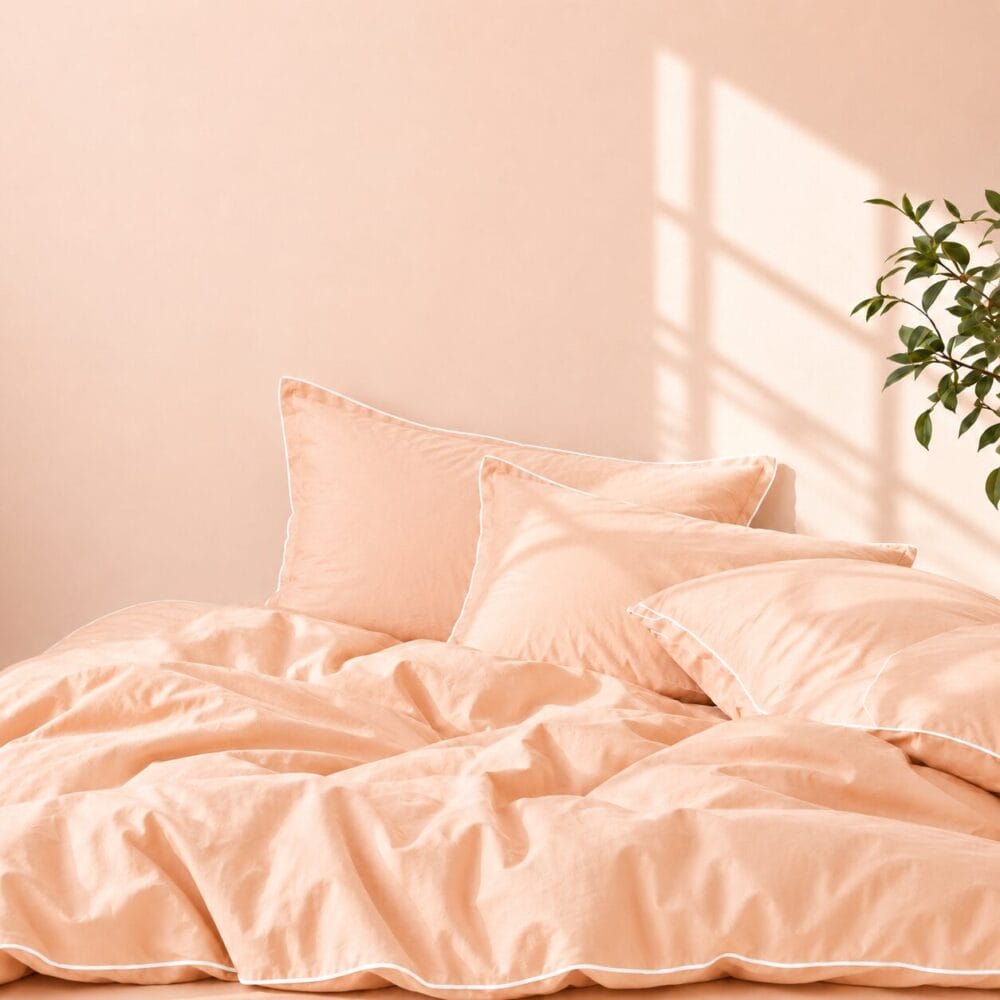 Comforter Cover with Pillow Cover - Peach - Image 6