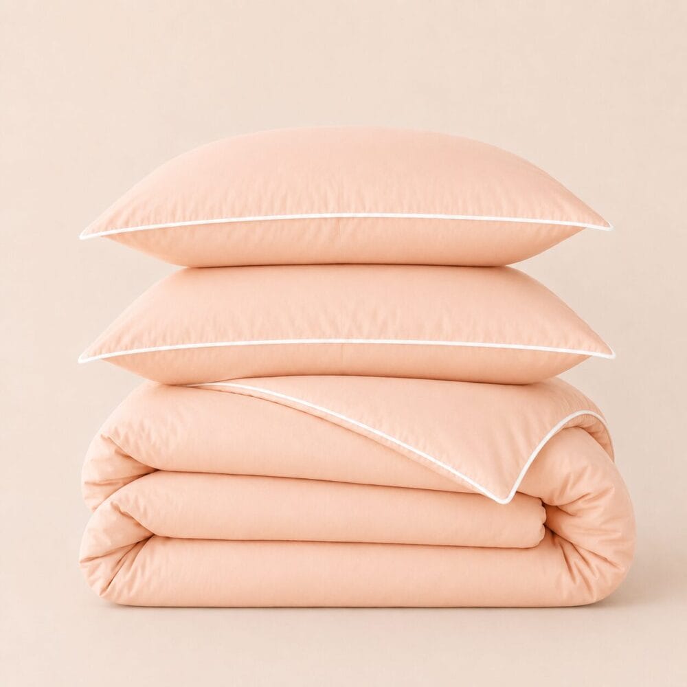 Comforter Cover with Pillow Cover - Peach - Image 3