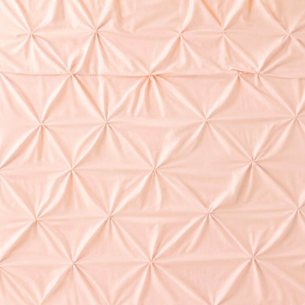 Pinch Style Comforter Cover with Pillow Cover - Peach - Image 6