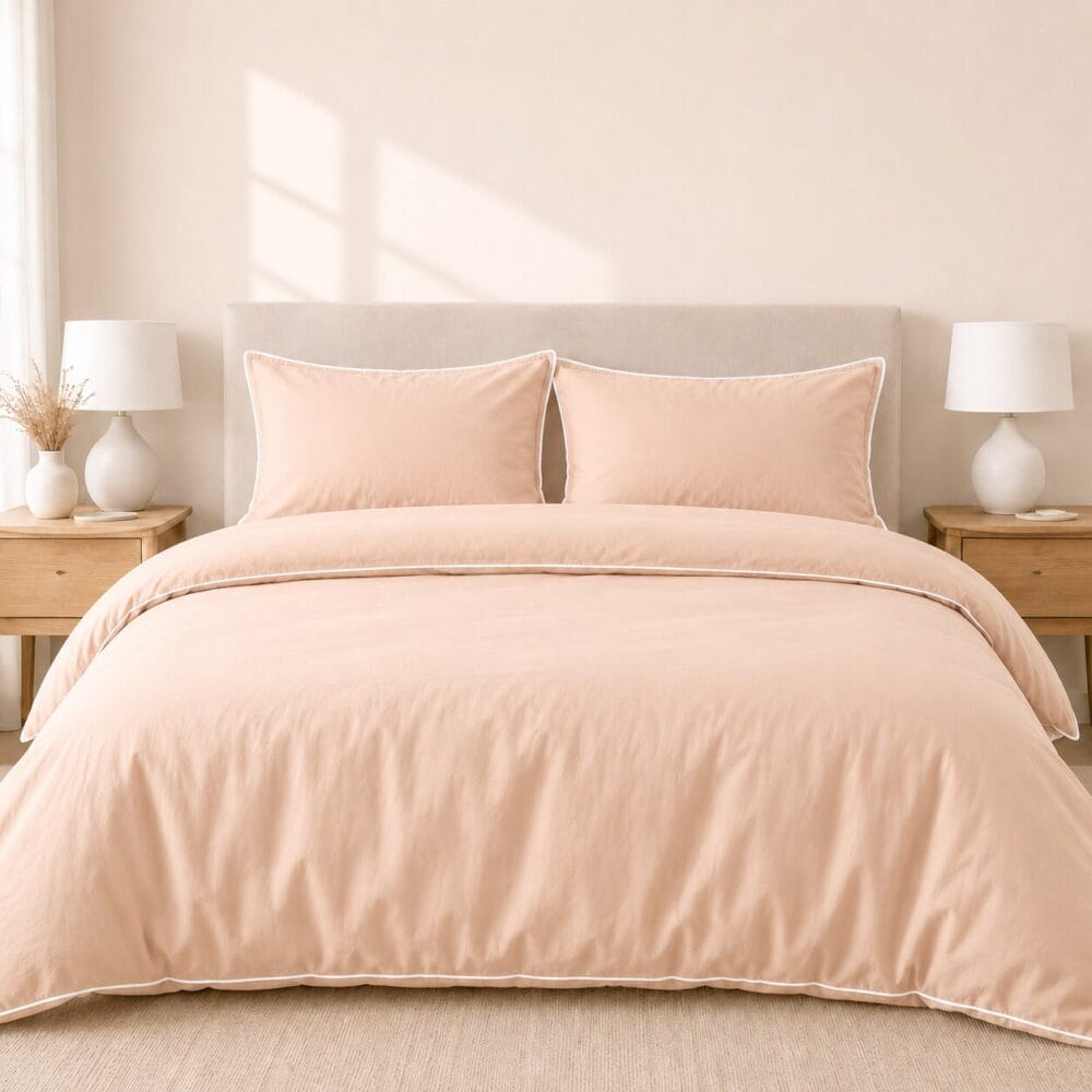 Comforter Cover with Pillow Cover - Peach - Image 2