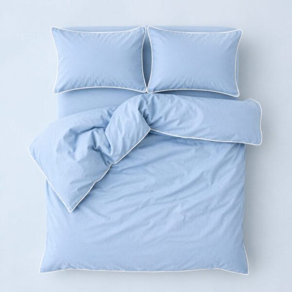 Comforter Cover with Pillow Cover - Powder Blue