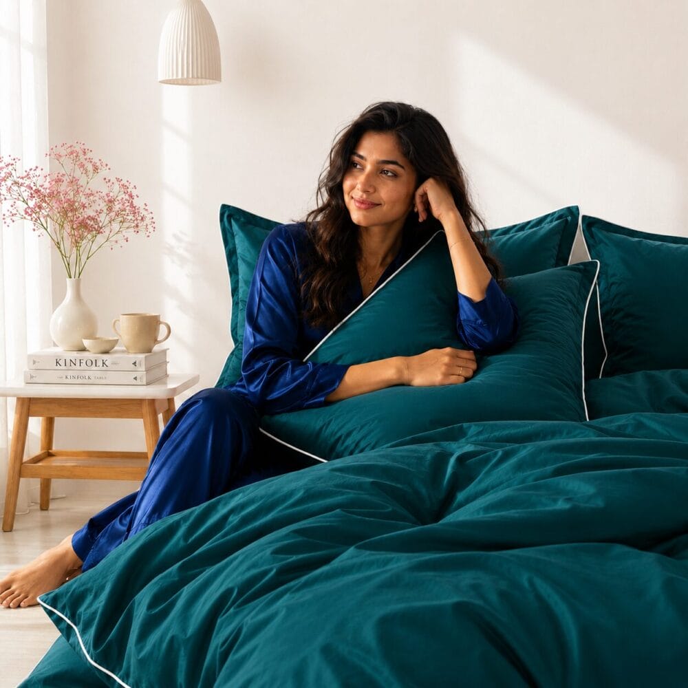 Comforter Cover with Pillow Cover - Teal - Image 6