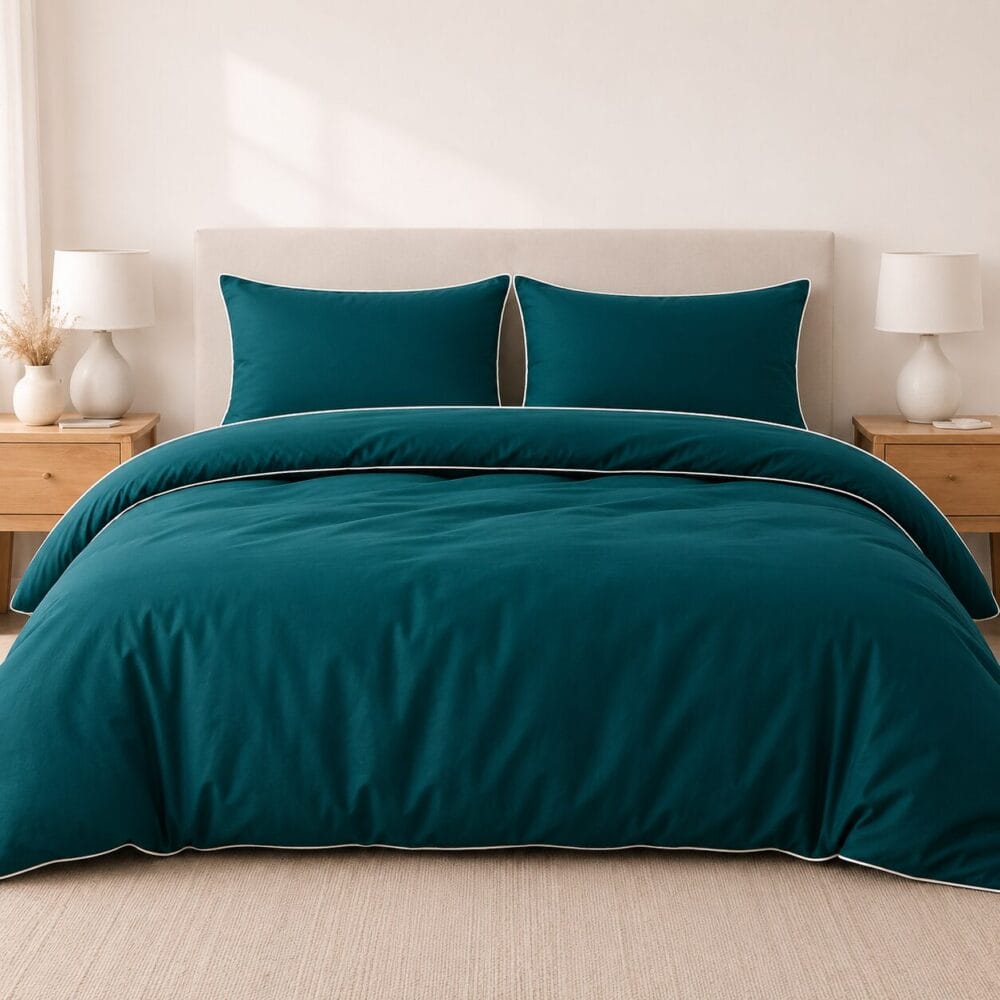 Comforter Cover with Pillow Cover - Teal - Image 3