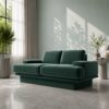 Trenton 2 Seater Sofa - Emerald Green Velvet - Thumbnail Image 3