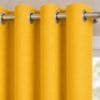 Premium Blackout Eyelet Curtain - Canary colour - Thumbnail Image 2