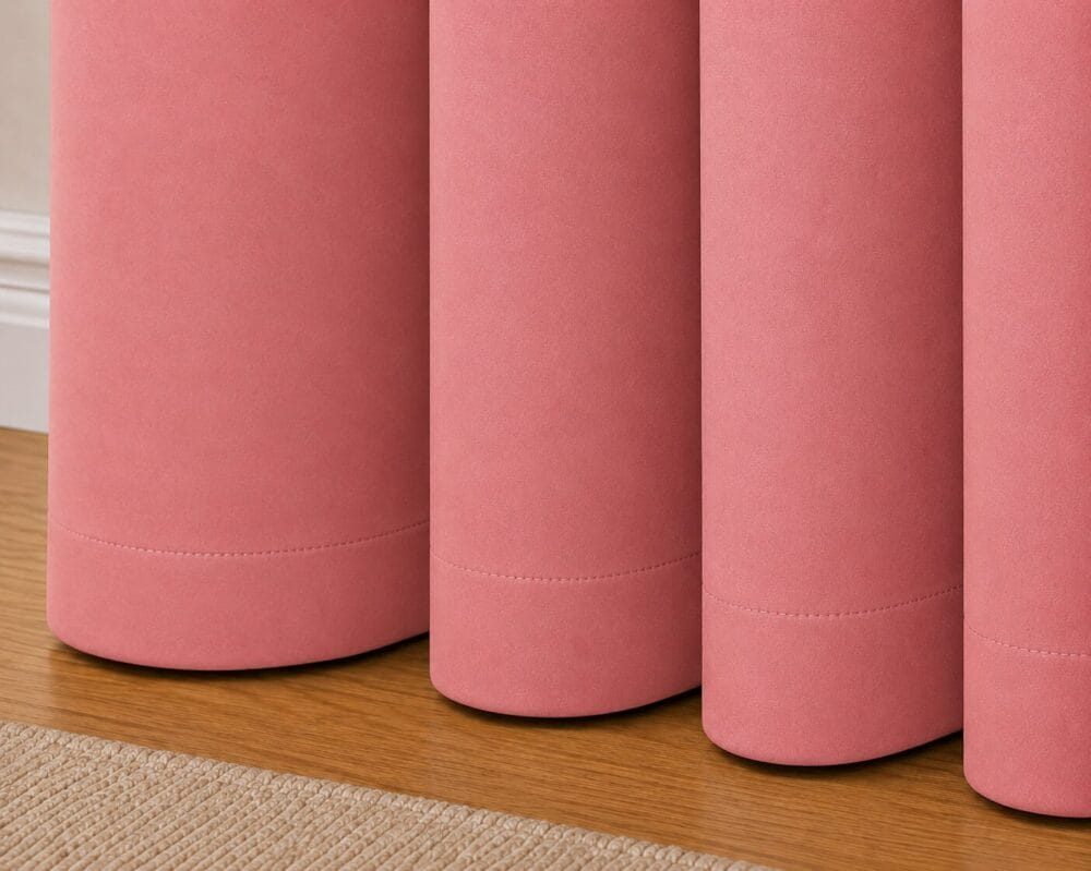Premium Blackout Eyelet Curtain - Flamingo colour - Image 2