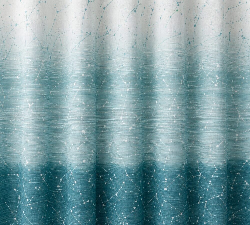 Peacock Green Ombre Printed Dimout Curtain - Image 4