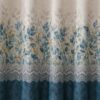 Blue Botanical Printed Dimout Curtain - Thumbnail Image 2