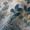 Blue Botanical Printed Dimout Curtain - Thumbnail Image 3