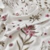 Ivory Blush Botanical King Size Bedsheet with 2 Pillow Covers - Thumbnail Image 2