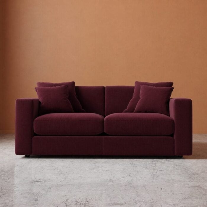 Althaea 3 Seater Sofa - Dark Wine