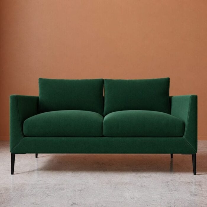 Aravali 2 Seater Sofa - Emerald Green Velvet
