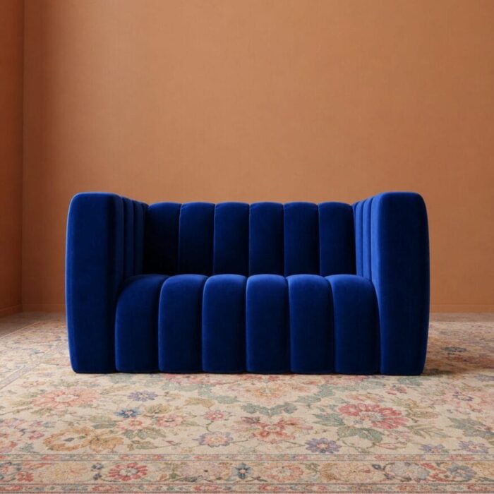 Calmora 2 Seater Sofa - Cobalt Blue Velvet