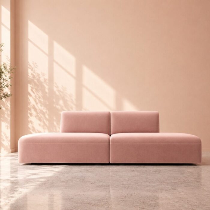 Dudley 4 Seater Sofa - Blush Pink